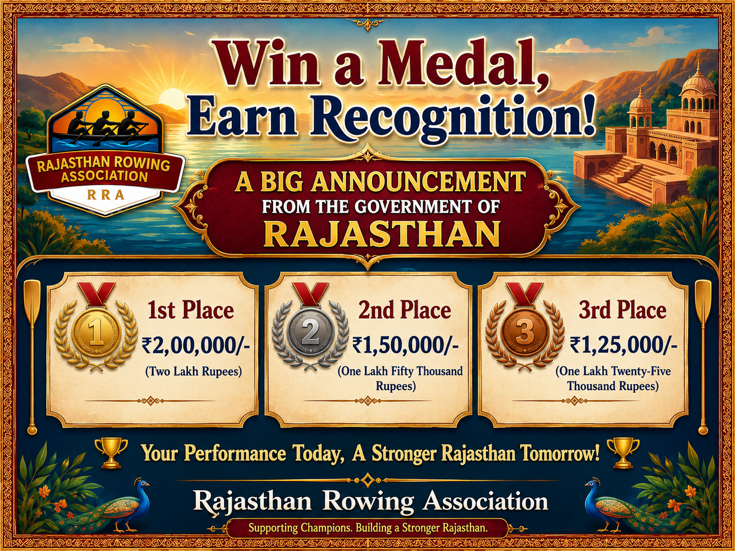 Win a medal, get recognition: A big announcement from the Rajasthan government!